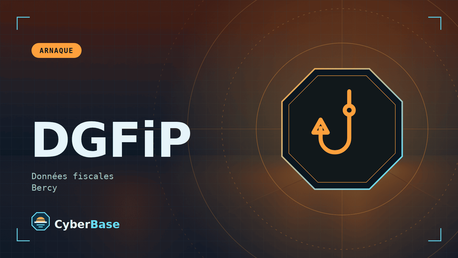 Illustration de « DGFiP : 678 000 personnes concernées » : le pictogramme de la rubrique Actualité et le nom du sujet sur une image de fond assombrie