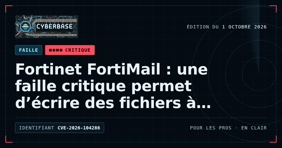 Une passerelle de messagerie en baie réseau dont un dossier protégé est franchi par un fichier piégé