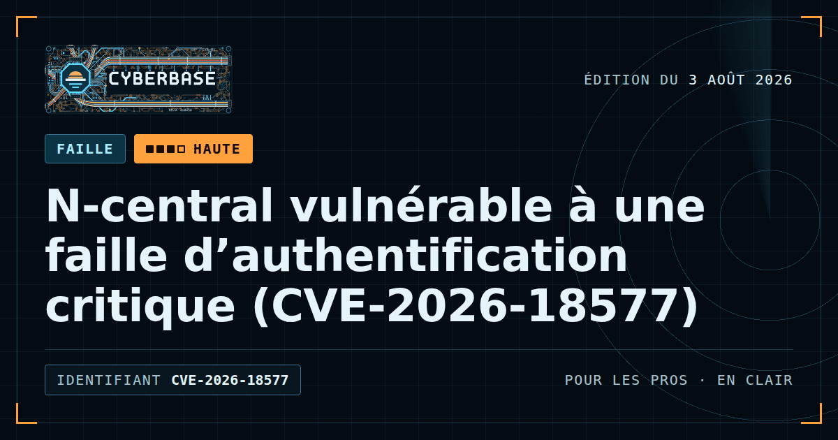 Capture d’écran montrant l’interface de mise à jour de N-central avec le bouton d’installation de la version 2026.3