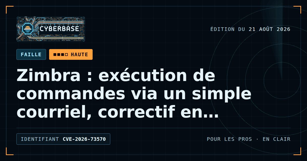 Une enveloppe piégée glissée dans la boîte aux lettres d’un serveur de messagerie, devant une salle informatique