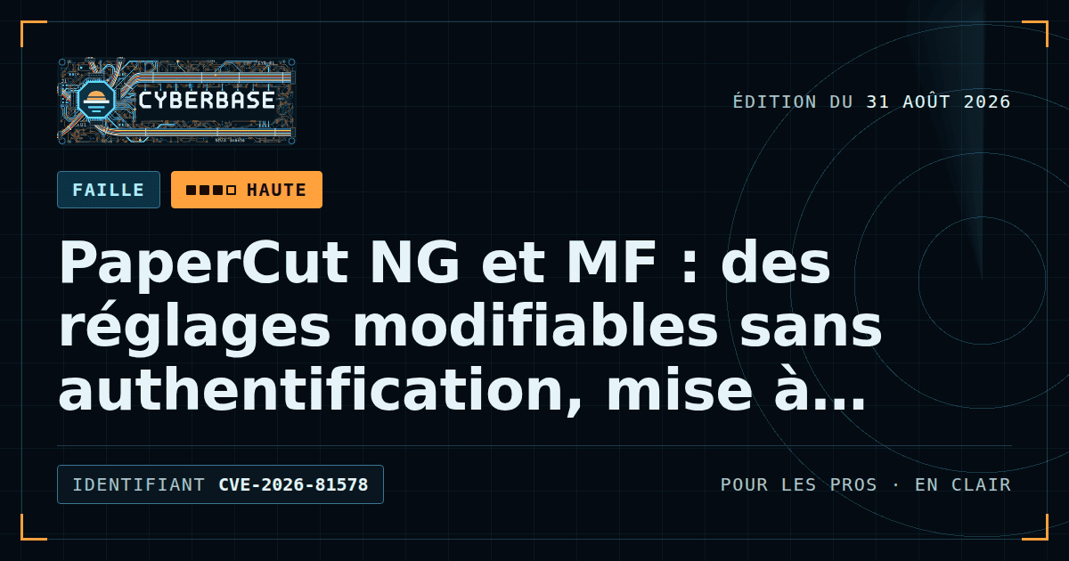 Un panneau de commande d’imprimante en réseau dont l’écran affiche un cadenas déverrouillé, au milieu d’un bureau