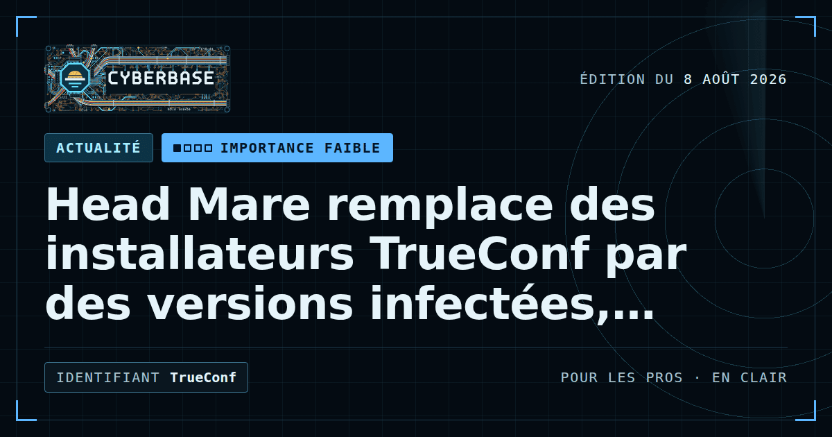 Un serveur de visioconférence distribue un installateur dont l’enveloppe se fissure et laisse apparaître un programme malveillant.
