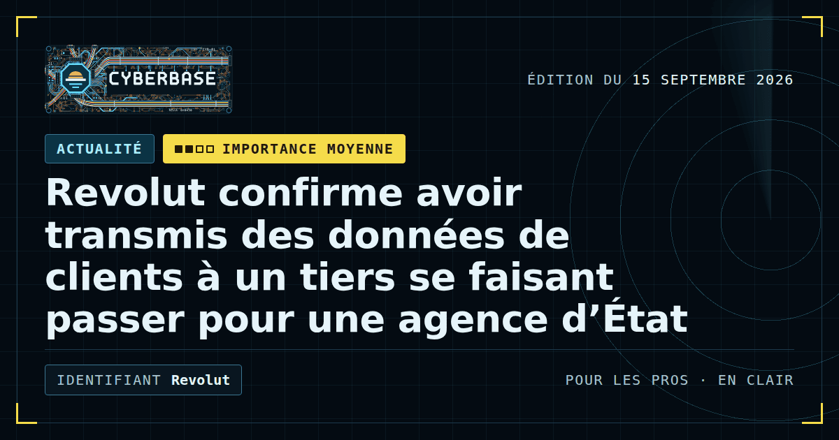 Un guichet bancaire où un faux tampon officiel ouvre un dossier client, tandis qu’une silhouette emporte des pièces d’identité.
