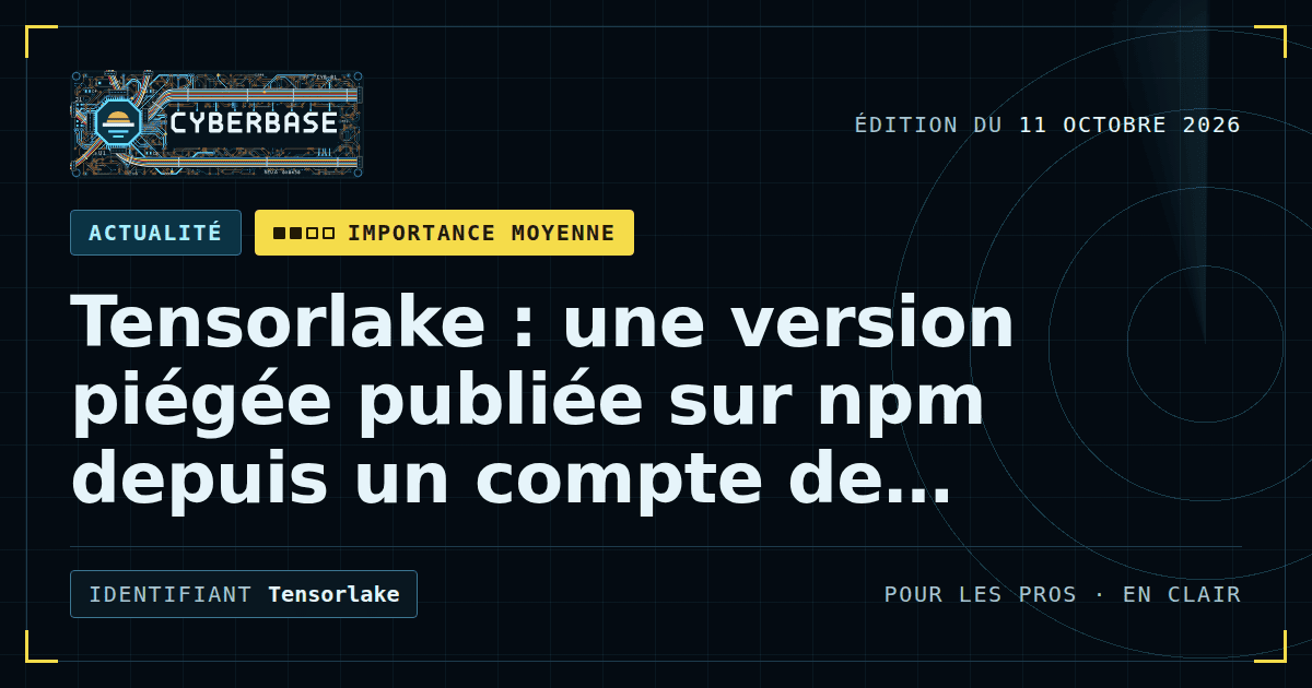 Une boîte de composants logiciels dont l’un, marqué d’un symbole d’alerte, a été glissé parmi les autres.